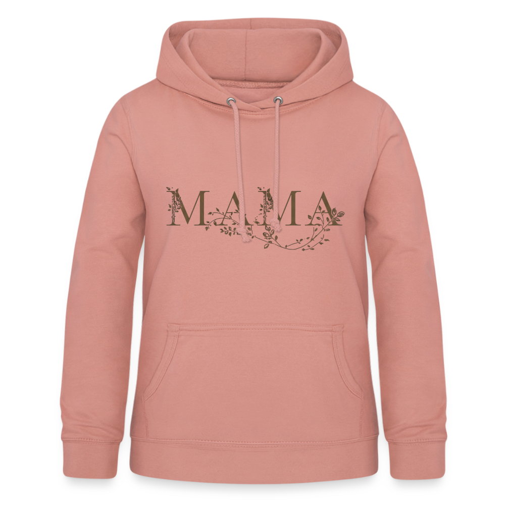 Kuscheliger MAMA Hoodie | Eleganter Kapuzenpullover in Schwarz mit Gold-Effekt | Perfektes Geschenk zum Muttertag | Premium Unisex Hoody - Altrosa