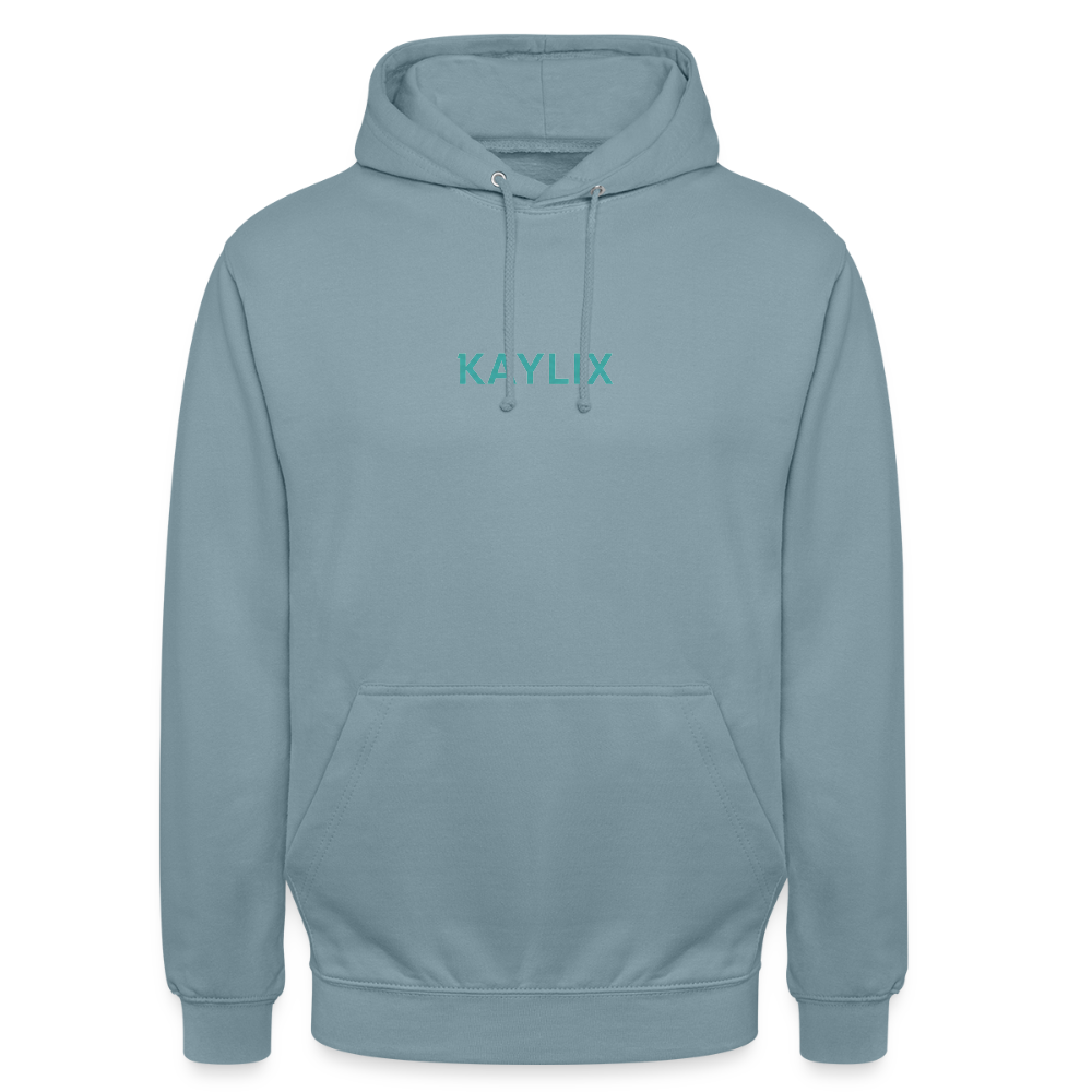 KAYLIX Hoodie – Unisex Musik-Merch | Streetwear | Schwarzer Kapuzenpullover | Künstler-Hoodie | Limited Edition - Nebelblau