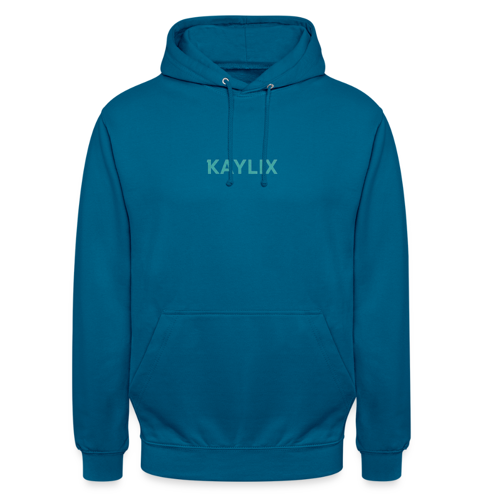 KAYLIX Hoodie – Unisex Musik-Merch | Streetwear | Schwarzer Kapuzenpullover | Künstler-Hoodie | Limited Edition - Tiefseeblau 