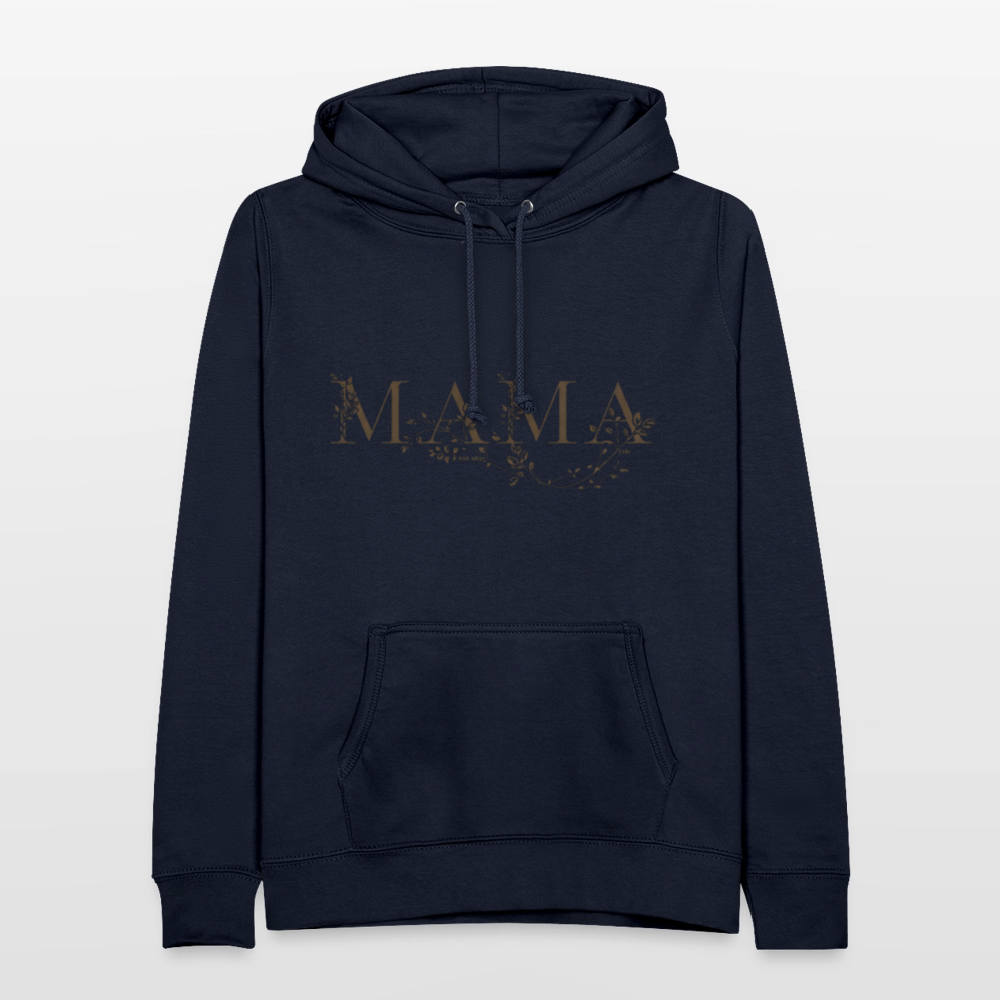 Kuscheliger MAMA Hoodie | Eleganter Kapuzenpullover in Schwarz mit Gold-Effekt | Perfektes Geschenk zum Muttertag | Premium Unisex Hoody - Navy