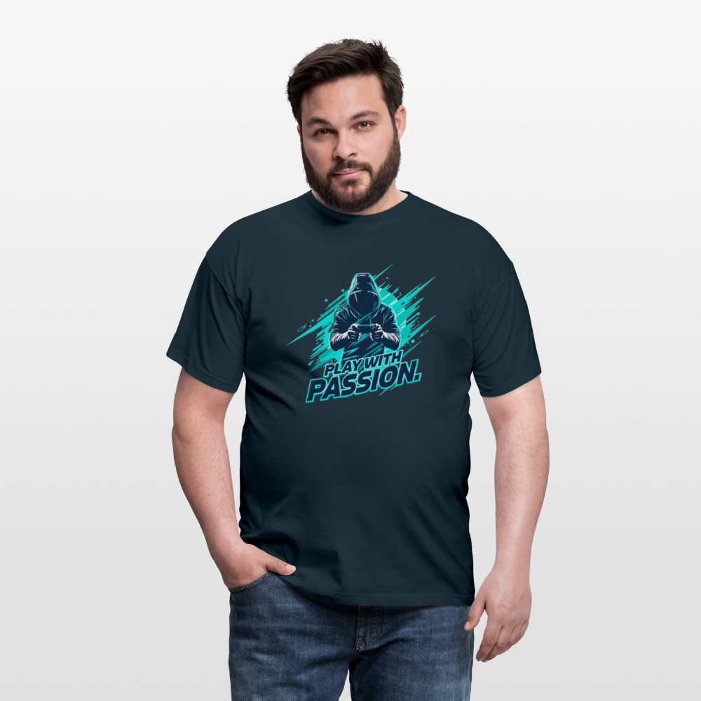 Männer T-Shirt - mit Gaming-Spruch - Navy
