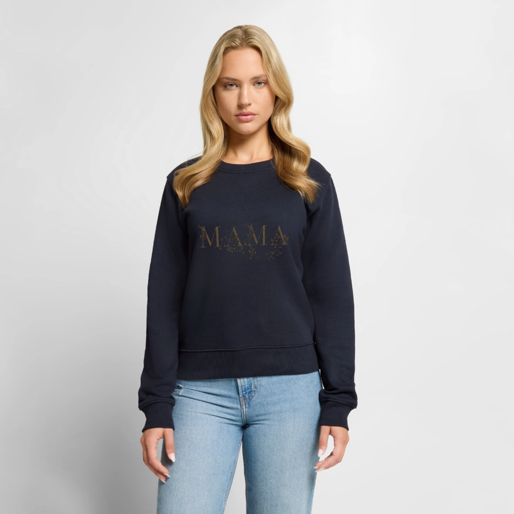 Edles MAMA Sweatshirt | Schwarz-Gold Statement Pullover | Bequemer Tragekomfort | Perfektes Geschenk für Mütter - Navy