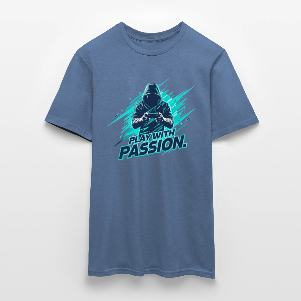 Männer T-Shirt - mit Gaming-Spruch - Taubenblau 