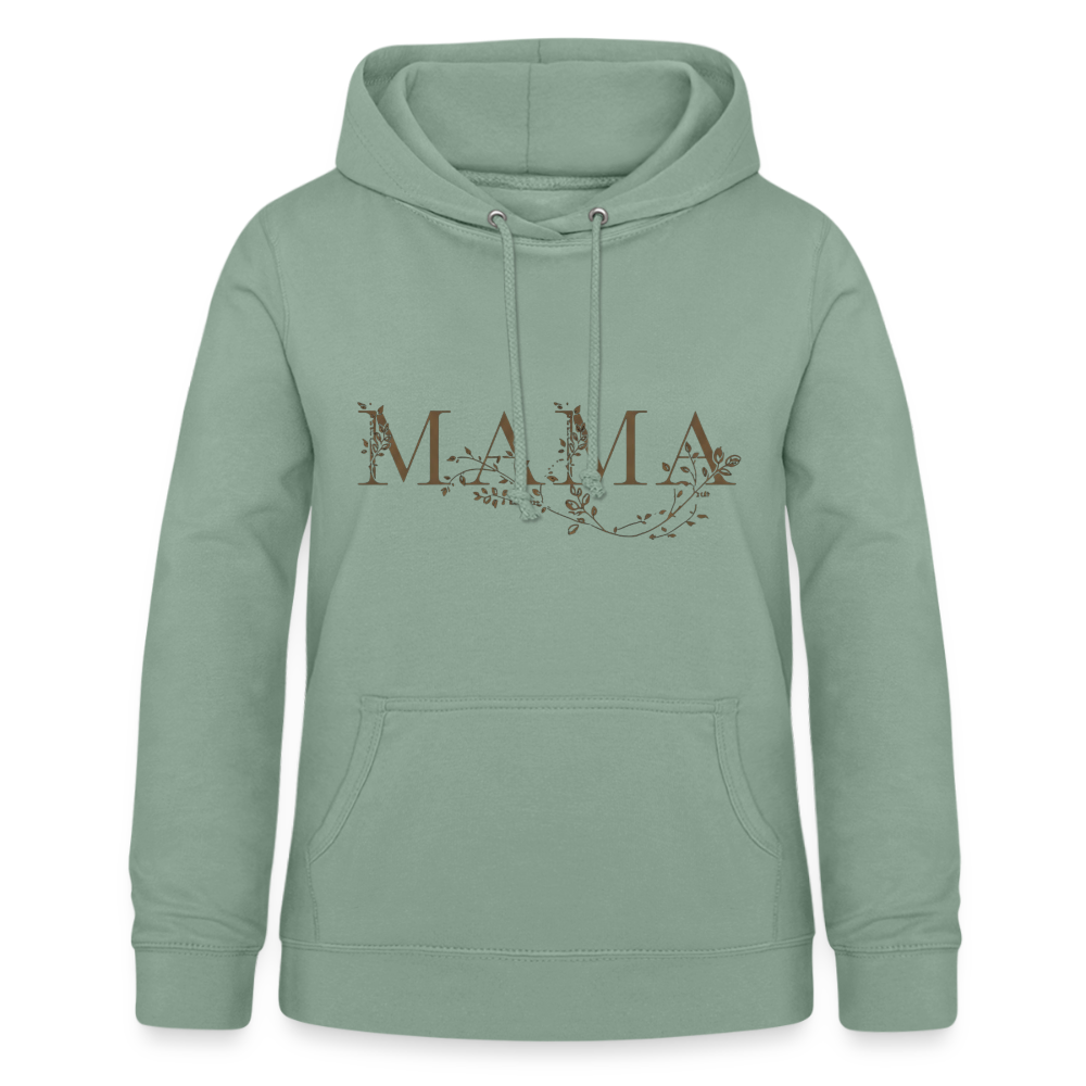 Kuscheliger MAMA Hoodie | Eleganter Kapuzenpullover in Schwarz mit Gold-Effekt | Perfektes Geschenk zum Muttertag | Premium Unisex Hoody - Graugrün