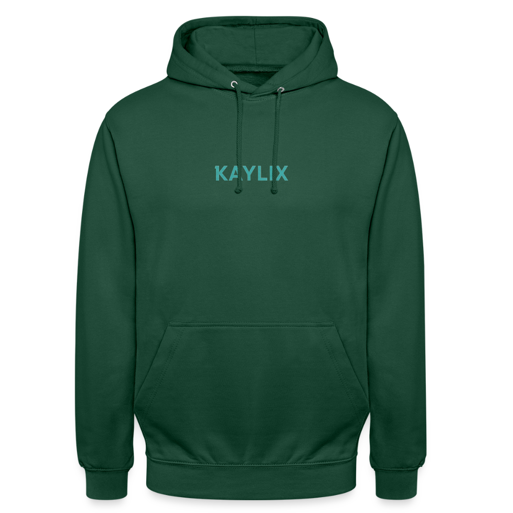 KAYLIX Hoodie – Unisex Musik-Merch | Streetwear | Schwarzer Kapuzenpullover | Künstler-Hoodie | Limited Edition - Flaschengrün