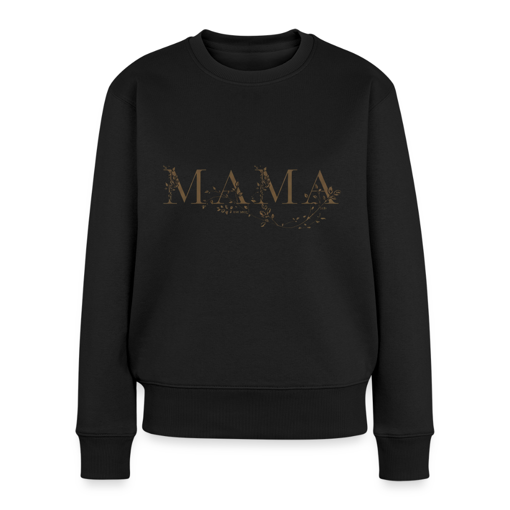 Edles MAMA Sweatshirt | Schwarz-Gold Statement Pullover | Bequemer Tragekomfort | Perfektes Geschenk für Mütter - Schwarz