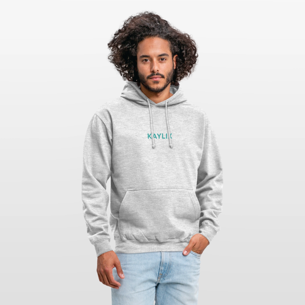 KAYLIX Hoodie – Unisex Musik-Merch | Streetwear | Schwarzer Kapuzenpullover | Künstler-Hoodie | Limited Edition - Hellgrau meliert