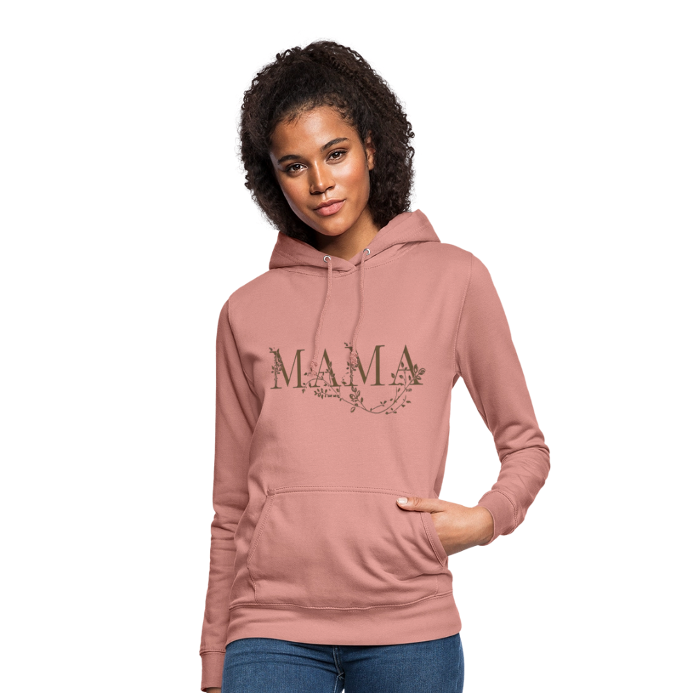 Kuscheliger MAMA Hoodie | Eleganter Kapuzenpullover in Schwarz mit Gold-Effekt | Perfektes Geschenk zum Muttertag | Premium Unisex Hoody - Altrosa