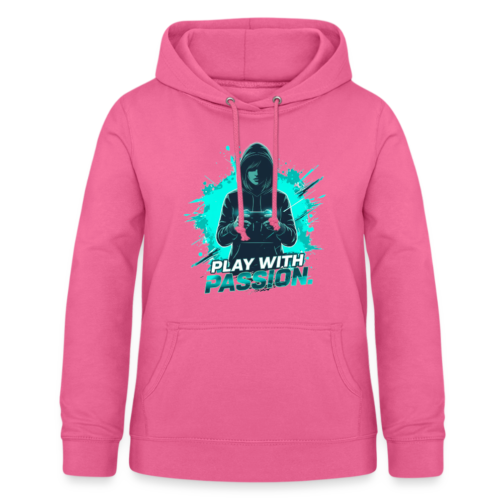 Frauen Gamer Hoodie mit Spruch – Kapuzenpullover für Gaming-Fans - Pink