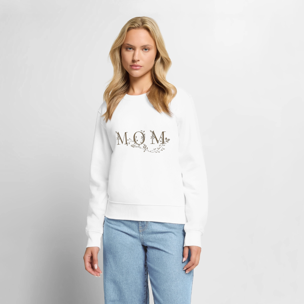Chic MOM Sweatshirt | Schwarz-Gold Statement Pullover | Modernes Design mit Gold-Effekt | Perfektes Geschenk für Mütter - Weiß