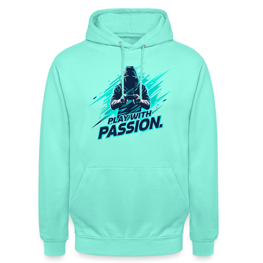 Herren Gamer Hoodie – mit Gaming-Spruch - Mint