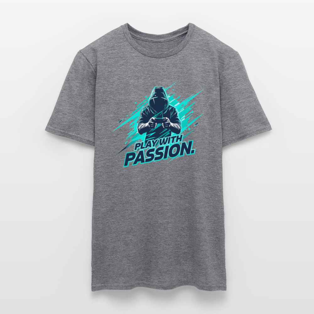 Männer T-Shirt - mit Gaming-Spruch - Graphit meliert