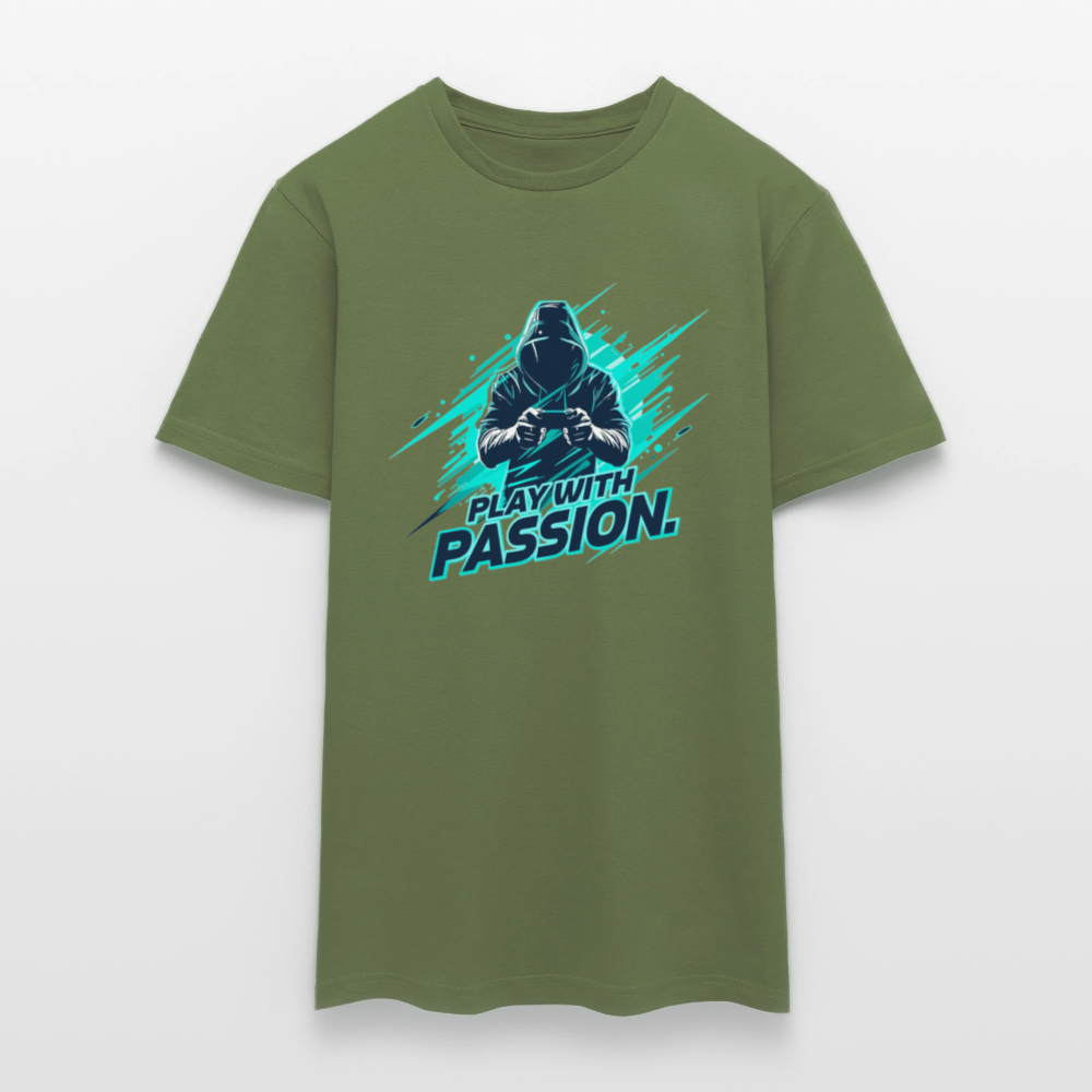 Männer T-Shirt - mit Gaming-Spruch - Militärgrün