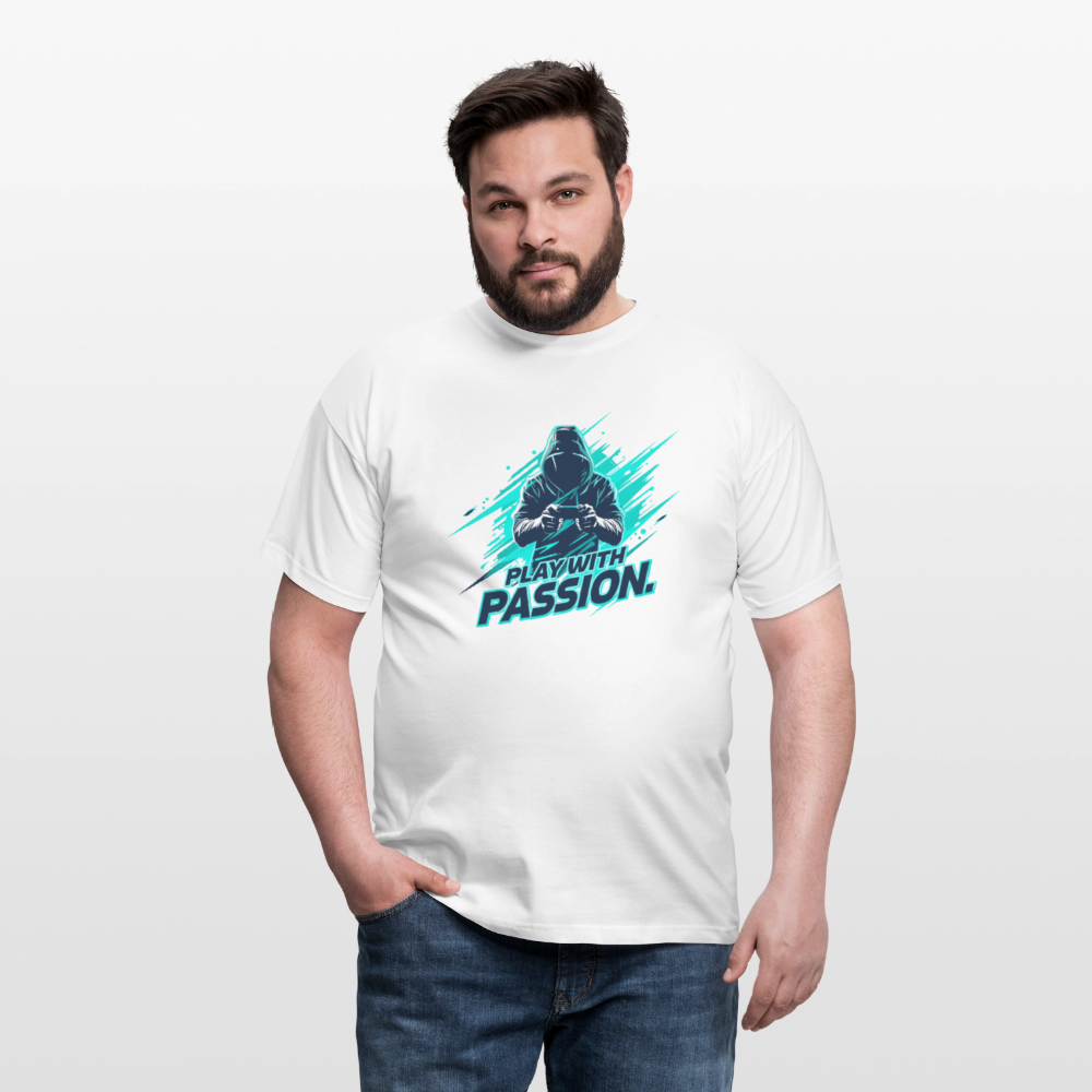 Männer T-Shirt - mit Gaming-Spruch - Weiß