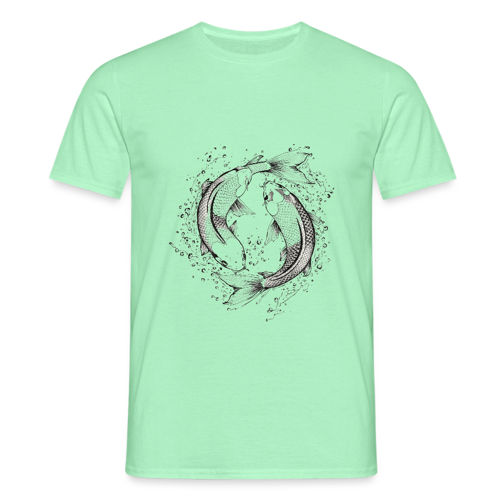 Koi Fisch Yin Yang T-Shirt  Verschiedene Größen & Farben T - Mintgrün