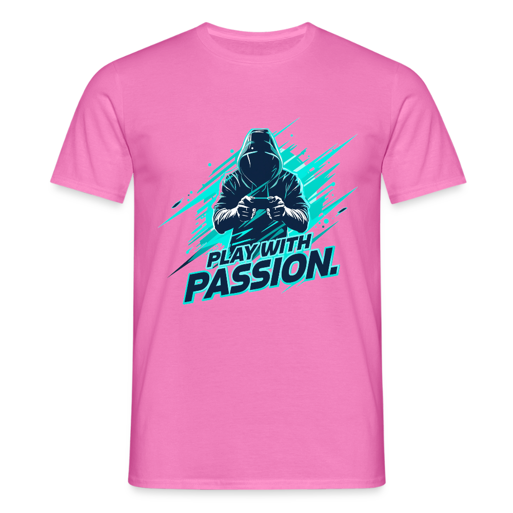 Männer T-Shirt - mit Gaming-Spruch - Pink