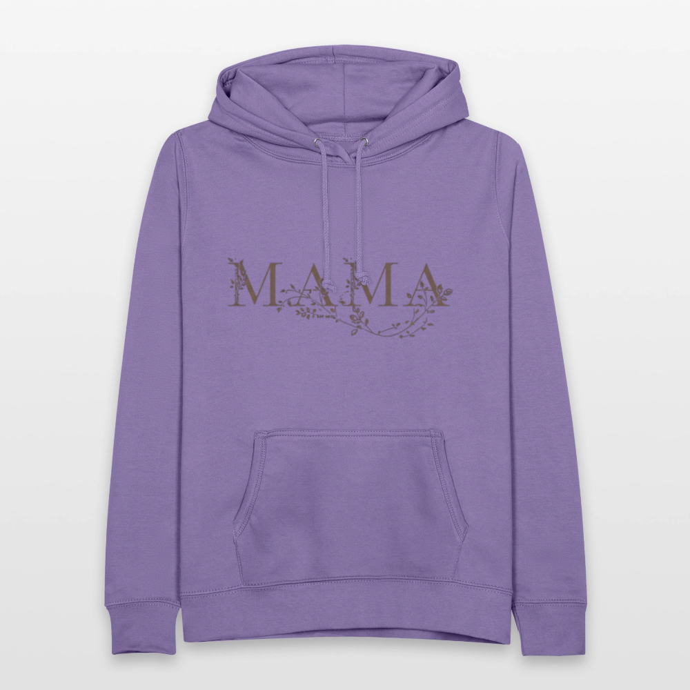 Kuscheliger MAMA Hoodie | Eleganter Kapuzenpullover in Schwarz mit Gold-Effekt | Perfektes Geschenk zum Muttertag | Premium Unisex Hoody - Lavendel