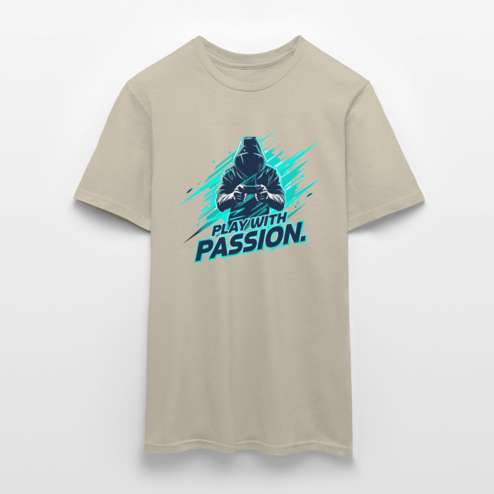 Männer T-Shirt - mit Gaming-Spruch - Sandbeige