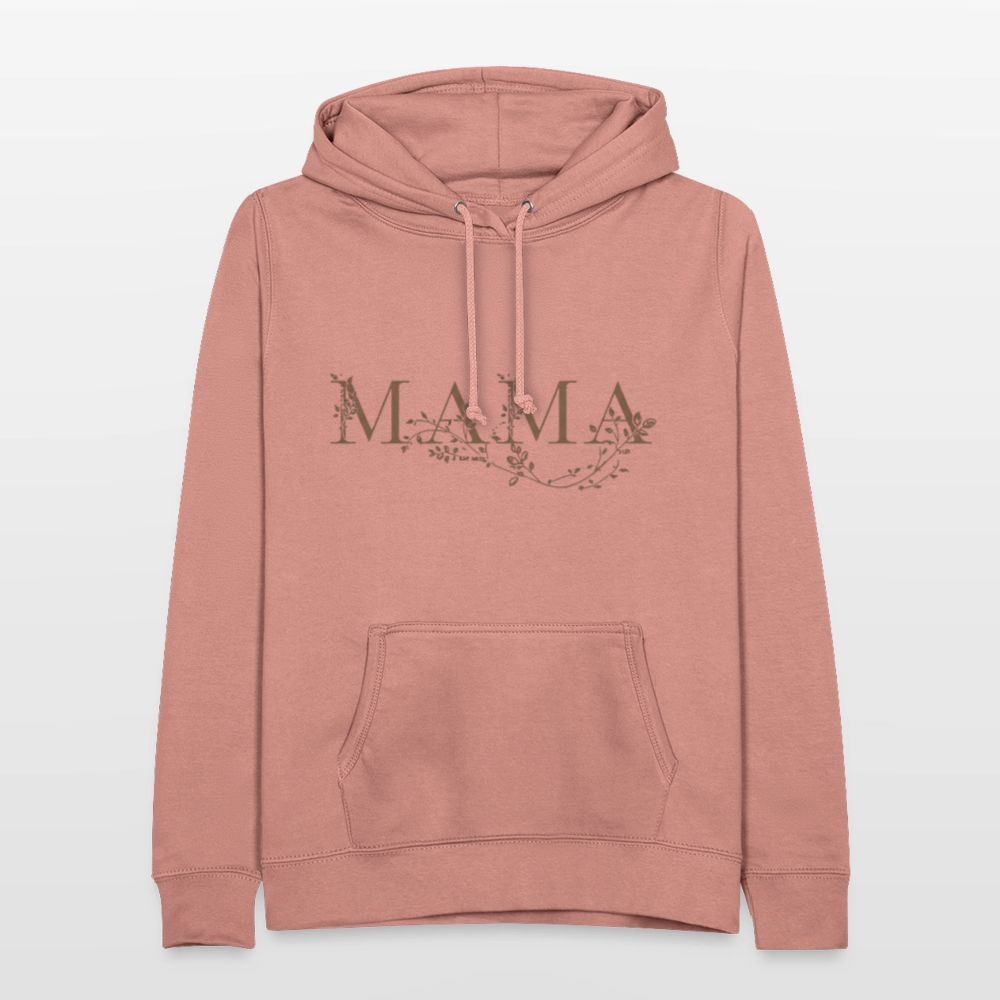 Kuscheliger MAMA Hoodie | Eleganter Kapuzenpullover in Schwarz mit Gold-Effekt | Perfektes Geschenk zum Muttertag | Premium Unisex Hoody - Altrosa