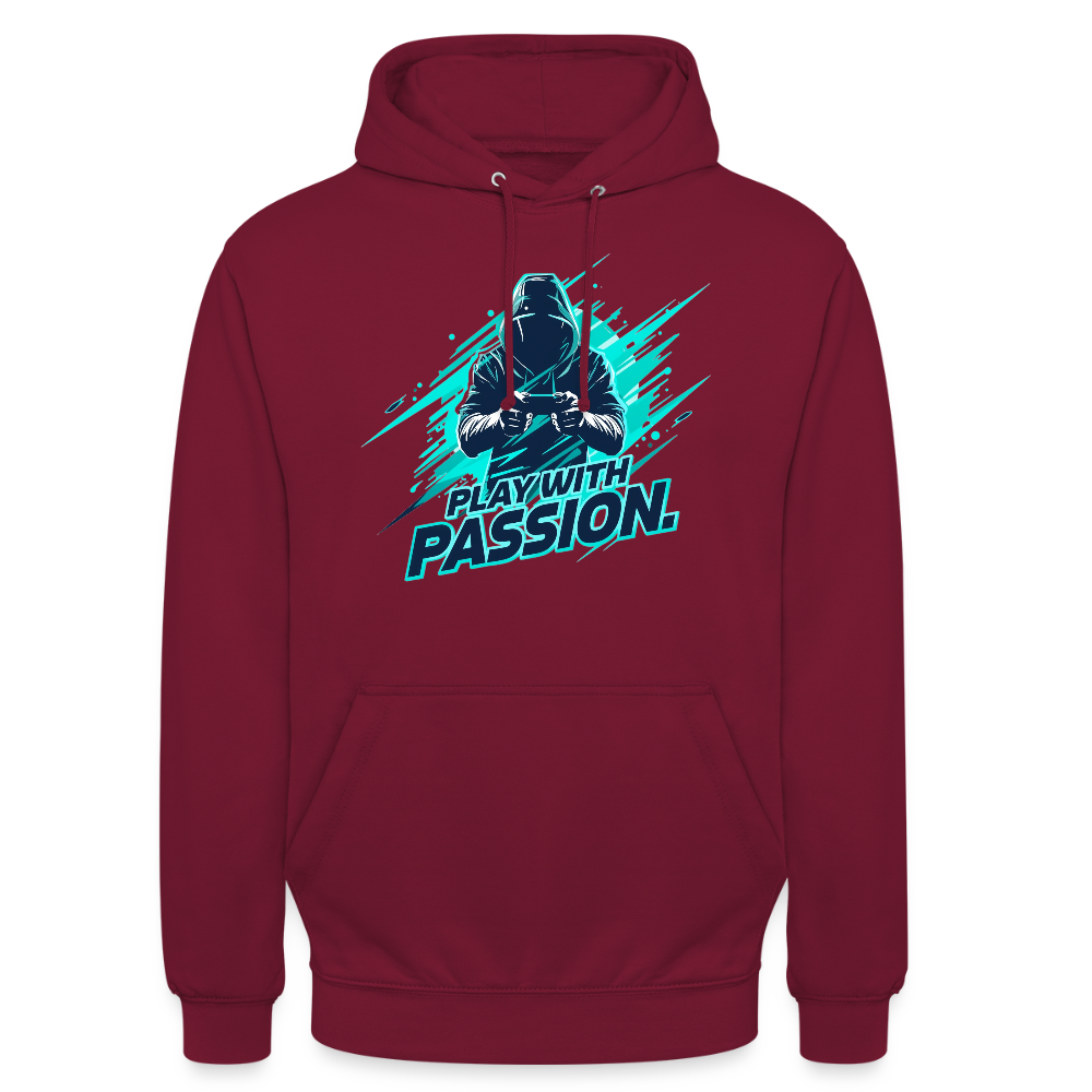 Herren Gamer Hoodie – mit Gaming-Spruch - Bordeaux