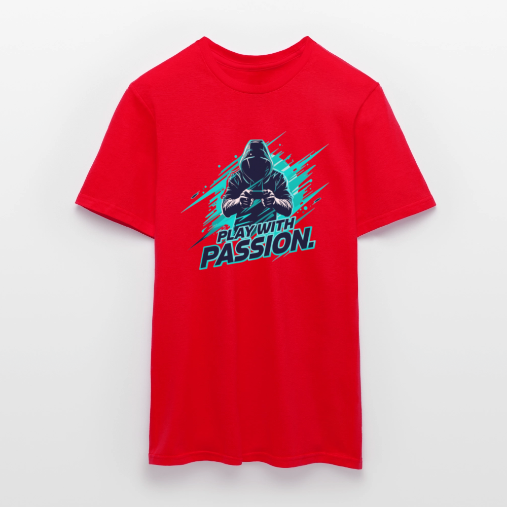 Männer T-Shirt - mit Gaming-Spruch - Rot