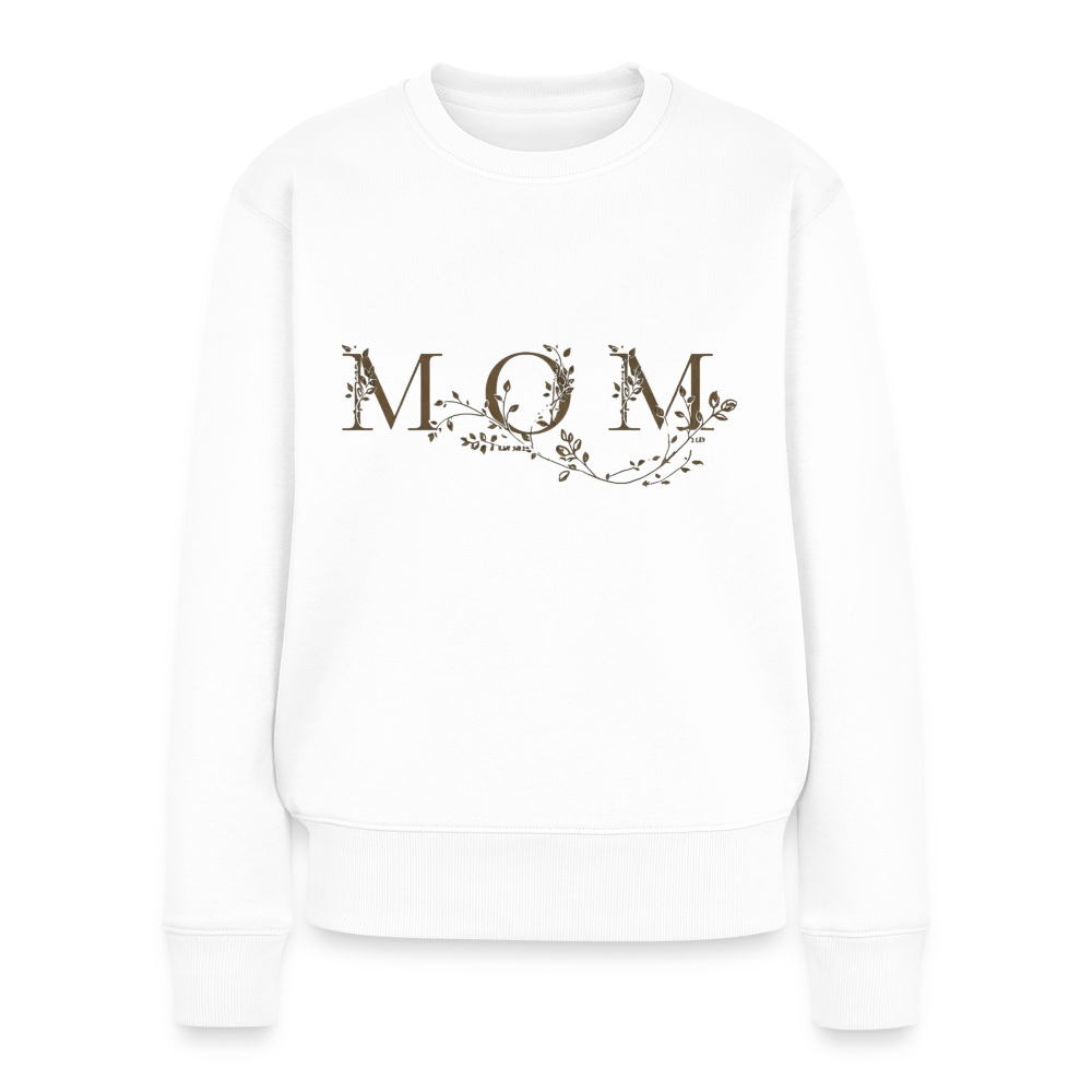 Chic MOM Sweatshirt | Schwarz-Gold Statement Pullover | Modernes Design mit Gold-Effekt | Perfektes Geschenk für Mütter - Weiß
