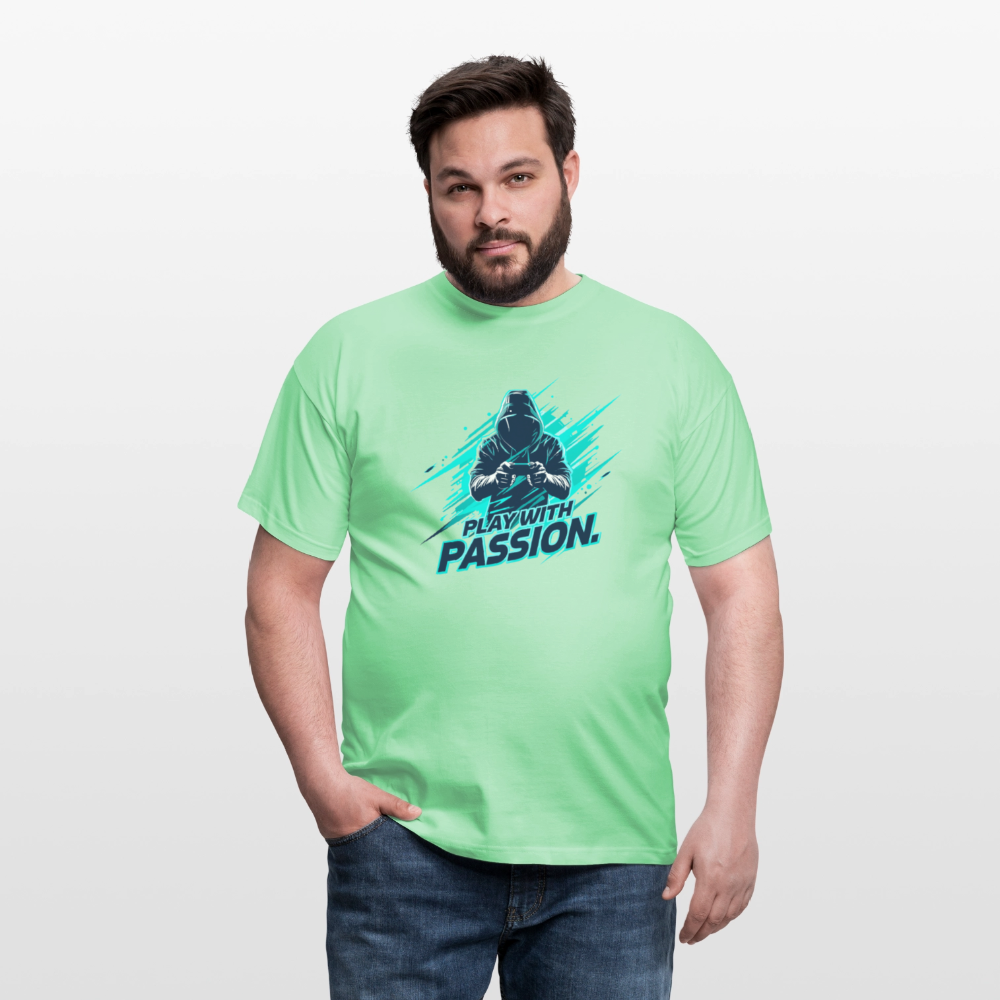 Männer T-Shirt - mit Gaming-Spruch - Mintgrün