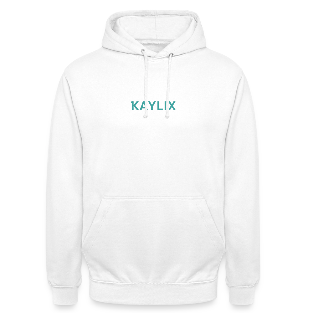 KAYLIX Hoodie – Unisex Musik-Merch | Streetwear | Schwarzer Kapuzenpullover | Künstler-Hoodie | Limited Edition - Weiß