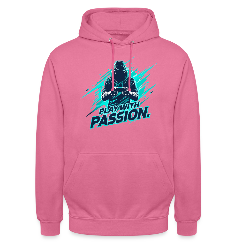 Herren Gamer Hoodie – mit Gaming-Spruch - Pink