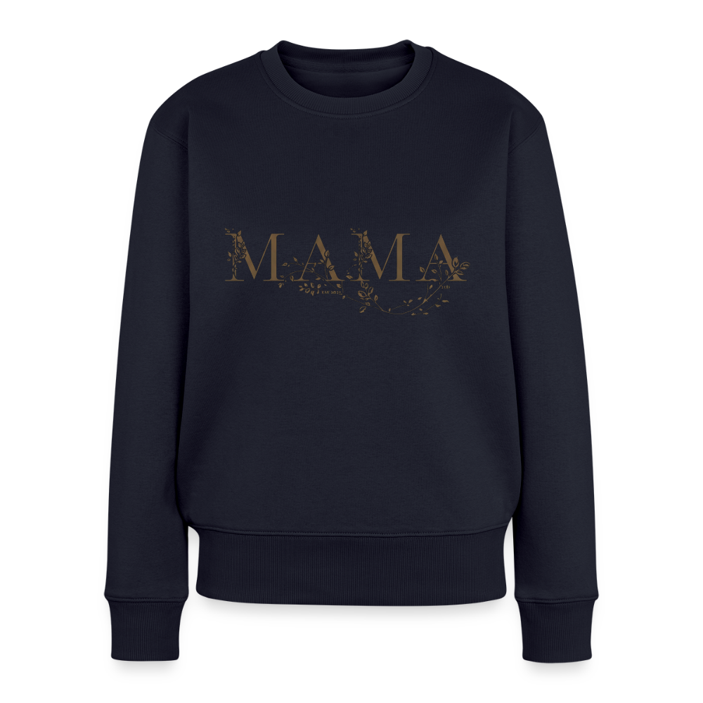 Edles MAMA Sweatshirt | Schwarz-Gold Statement Pullover | Bequemer Tragekomfort | Perfektes Geschenk für Mütter - Navy