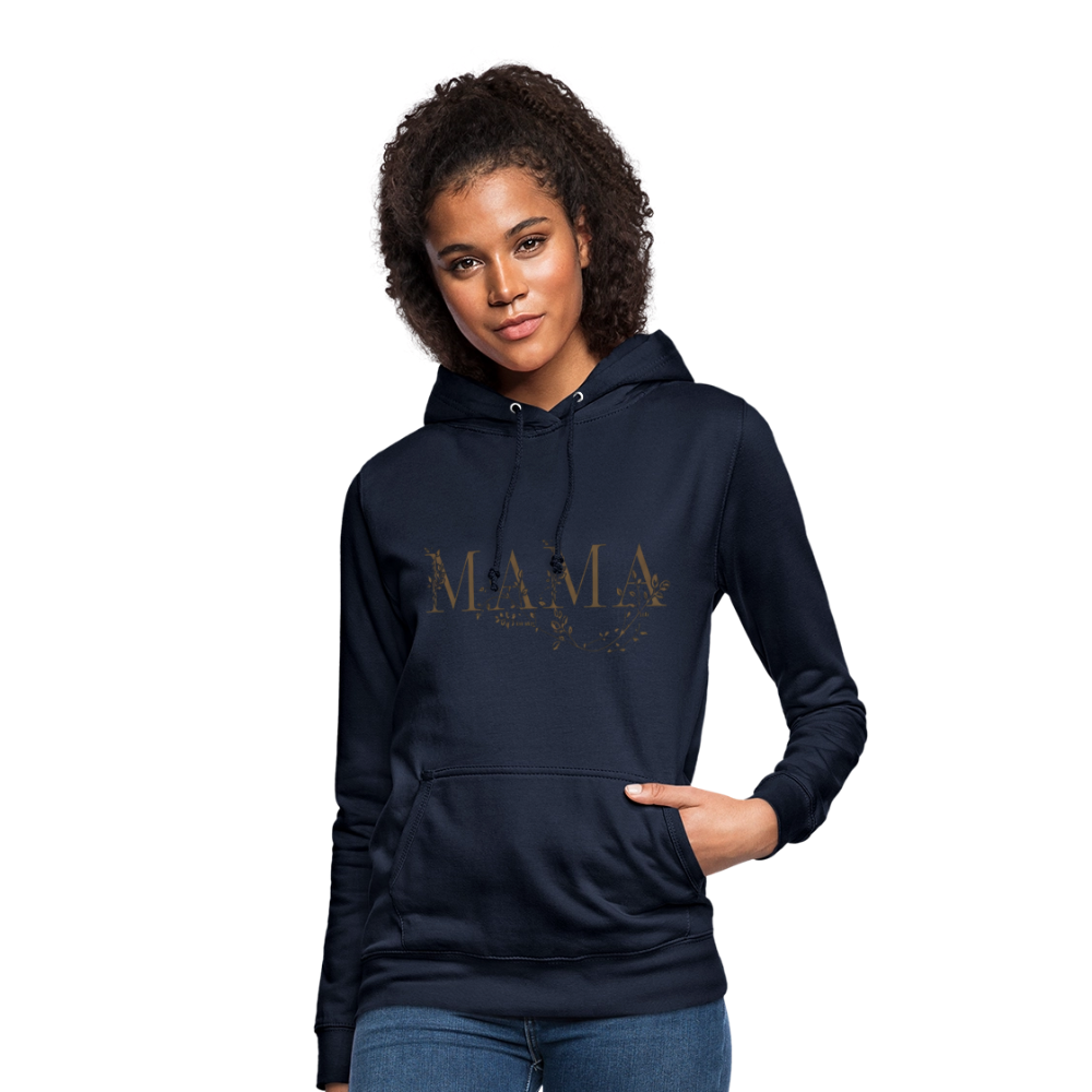 Kuscheliger MAMA Hoodie | Eleganter Kapuzenpullover in Schwarz mit Gold-Effekt | Perfektes Geschenk zum Muttertag | Premium Unisex Hoody - Navy