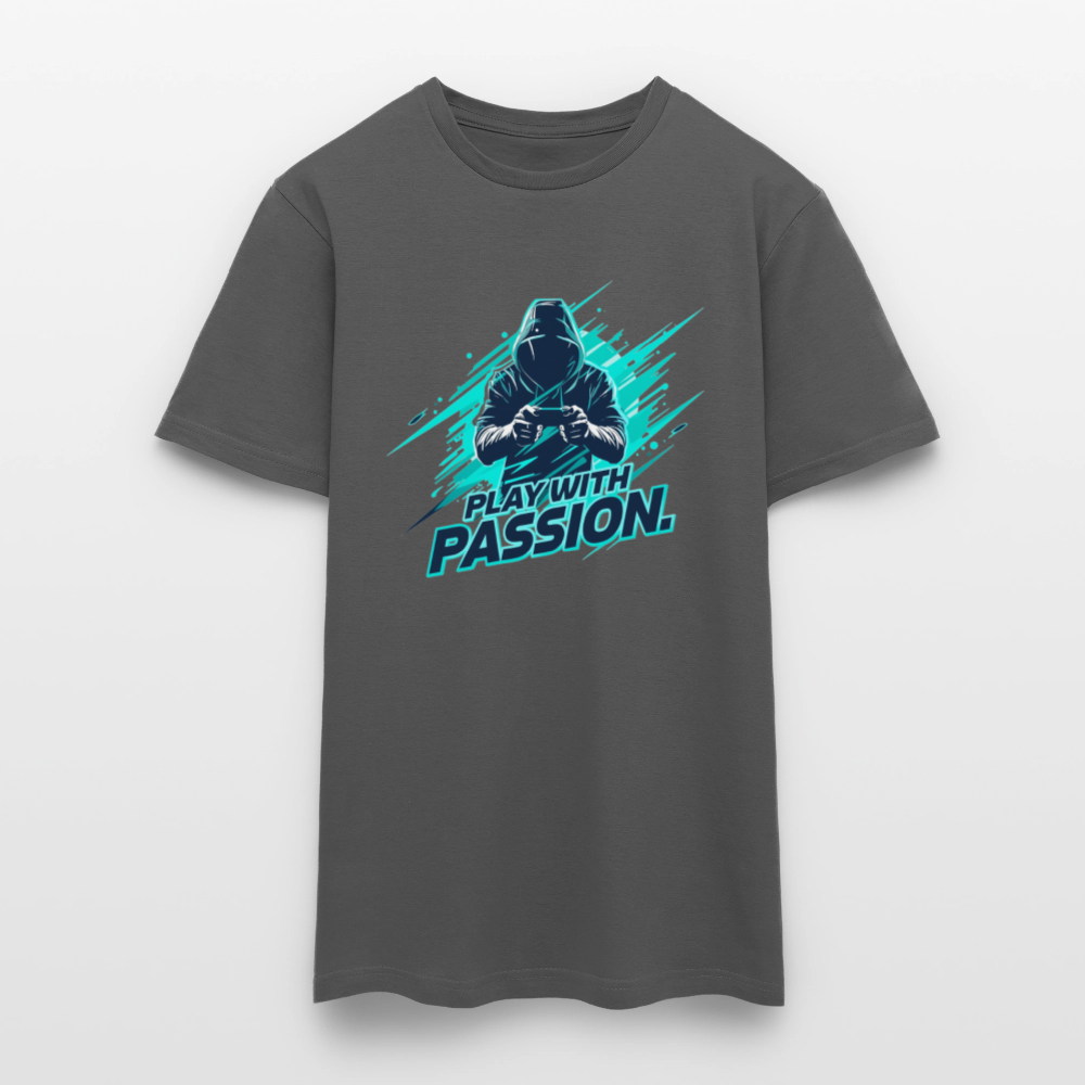 Männer T-Shirt - mit Gaming-Spruch - Anthrazit