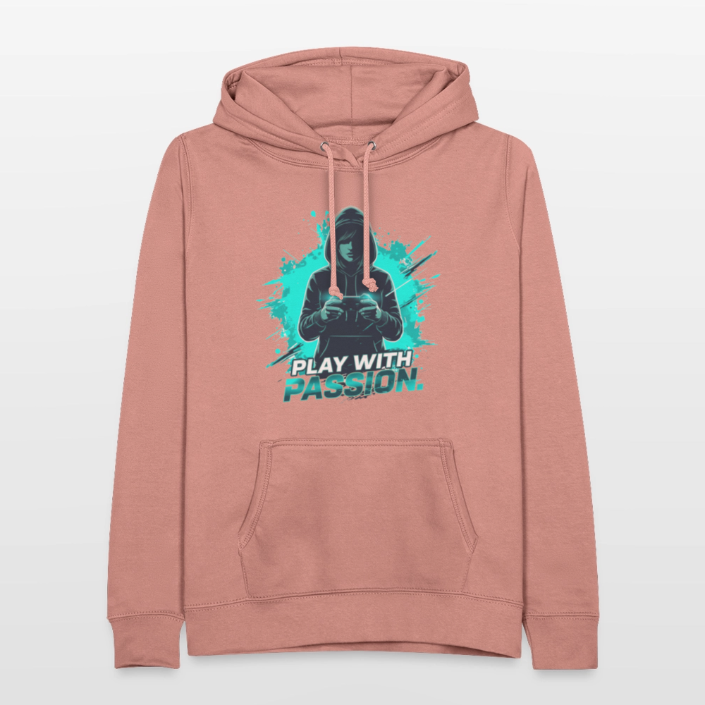 Frauen Gamer Hoodie mit Spruch – Kapuzenpullover für Gaming-Fans - Altrosa