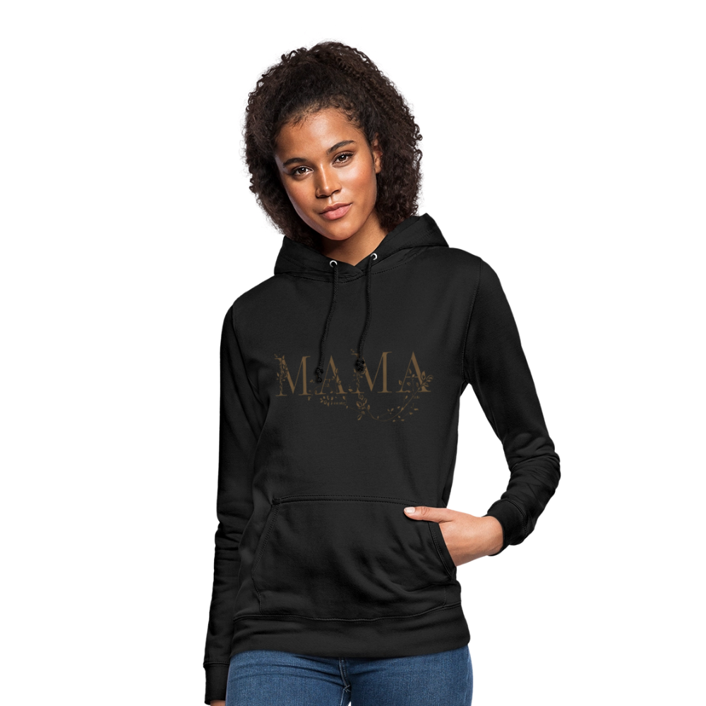 Kuscheliger MAMA Hoodie | Eleganter Kapuzenpullover in Schwarz mit Gold-Effekt | Perfektes Geschenk zum Muttertag | Premium Unisex Hoody - Schwarz