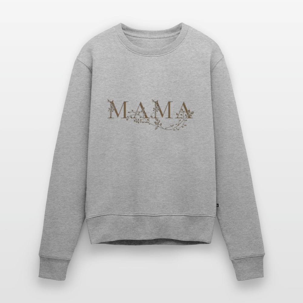 Edles MAMA Sweatshirt | Schwarz-Gold Statement Pullover | Bequemer Tragekomfort | Perfektes Geschenk für Mütter - Grau meliert