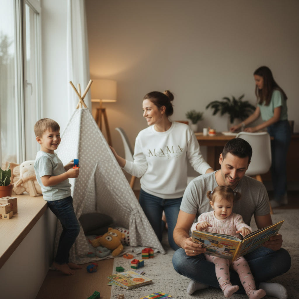 Kuscheliger MAMA Hoodie | Eleganter Kapuzenpullover in Schwarz mit Gold-Effekt | Perfektes Geschenk zum Muttertag | Premium Unisex Hoody